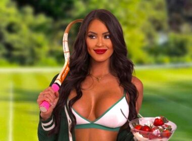 Rachel Stuhlmann poses with strawberries and cream - NudeNewz