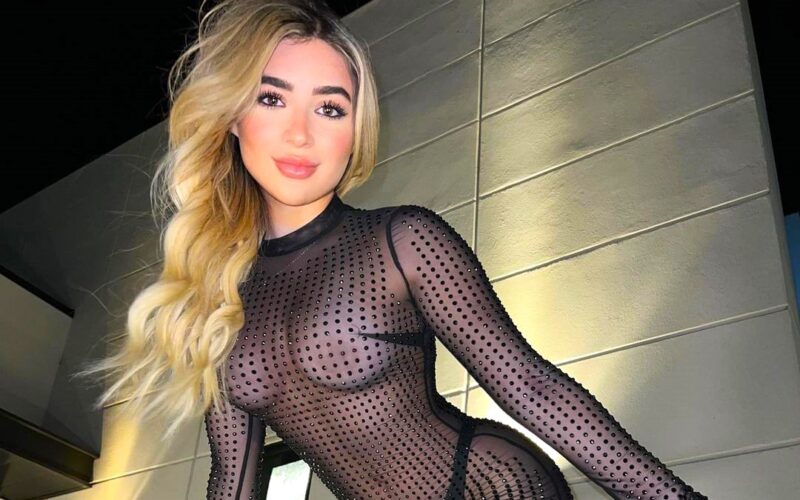 Model Faith Lianne stuns fans in a sheer black sequin dress that leaves little to the imagination, racking up thousands of likes and flirty comments from admirers online.Model Faith Lianne stuns fans in a sheer black sequin dress that leaves little to the imagination, racking up thousands of likes and flirty comments from admirers online.