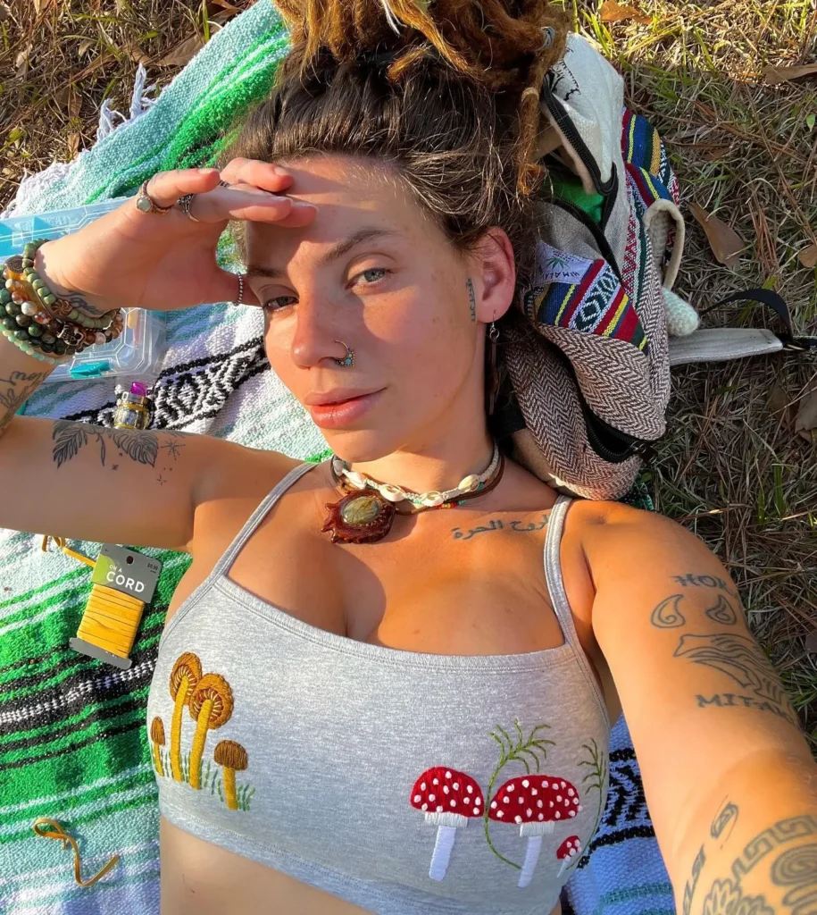 Indica Flower posing for a photo - NudeNewz