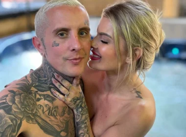 Robyn Quinn with her partner, Tatman - NudeNewz