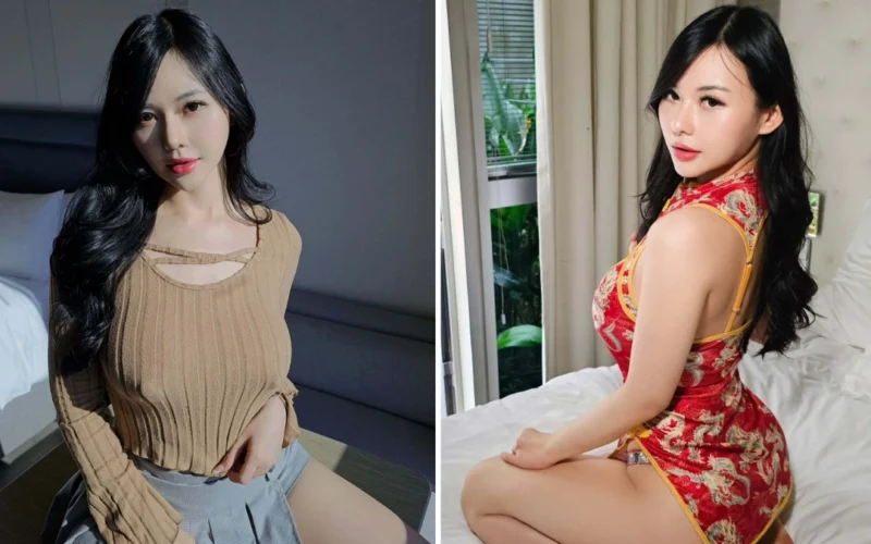 OnlyFans model Krystal Wang posing for a photo - NudeNewz